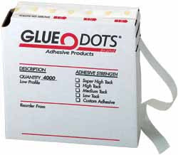 Glue Dots 1/2 Super High Tack Low Profile Adhesive Dots